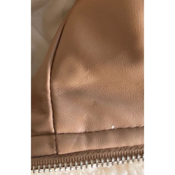 BLANKNYC Faux Shearling with Faux Leather Trim Bomber Jacket, Size XS - Picture 13 of 13